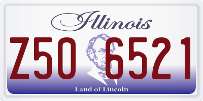 IL license plate Z506521