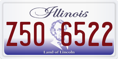 IL license plate Z506522