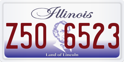 IL license plate Z506523