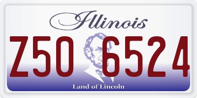 IL license plate Z506524