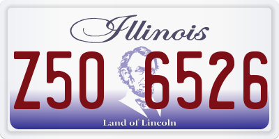 IL license plate Z506526