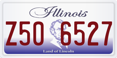 IL license plate Z506527
