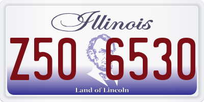 IL license plate Z506530