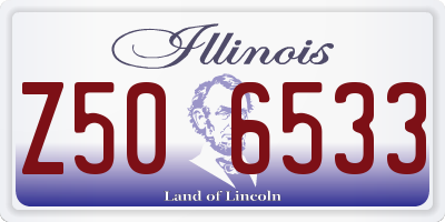 IL license plate Z506533
