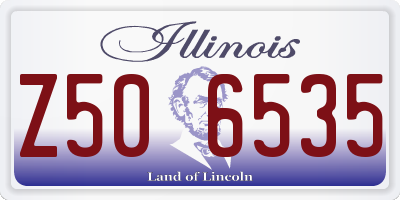 IL license plate Z506535