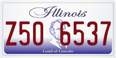 IL license plate Z506537