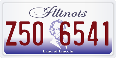 IL license plate Z506541