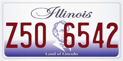IL license plate Z506542