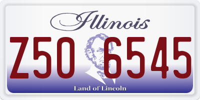 IL license plate Z506545