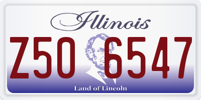 IL license plate Z506547
