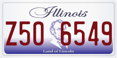 IL license plate Z506549