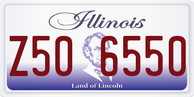IL license plate Z506550