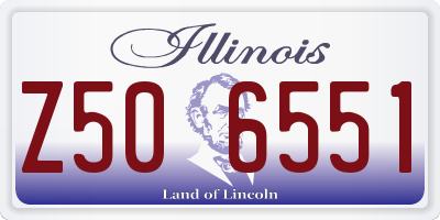 IL license plate Z506551