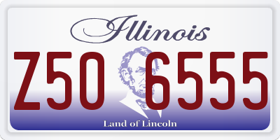IL license plate Z506555