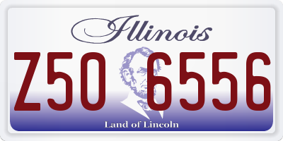 IL license plate Z506556