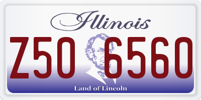 IL license plate Z506560