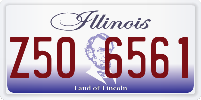 IL license plate Z506561