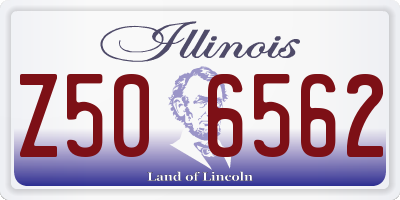 IL license plate Z506562