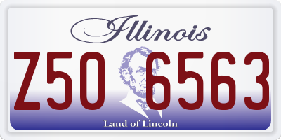 IL license plate Z506563