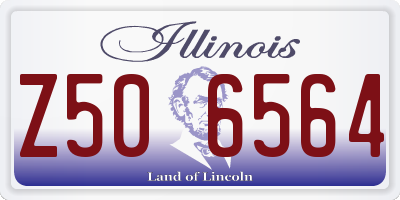 IL license plate Z506564