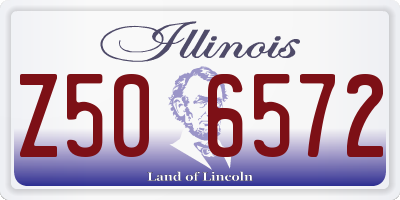IL license plate Z506572