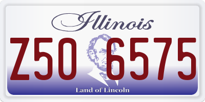 IL license plate Z506575