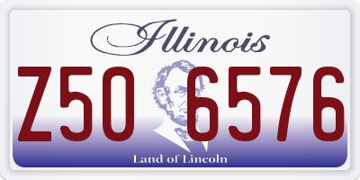IL license plate Z506576