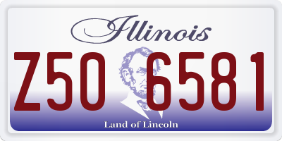 IL license plate Z506581