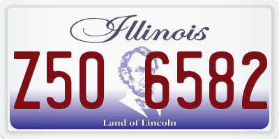 IL license plate Z506582