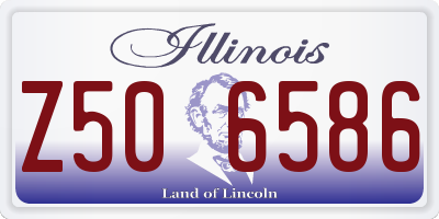 IL license plate Z506586