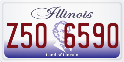 IL license plate Z506590