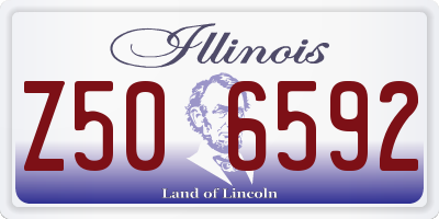IL license plate Z506592