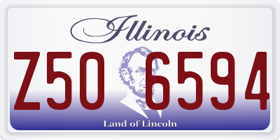 IL license plate Z506594