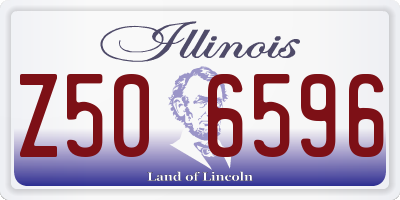 IL license plate Z506596