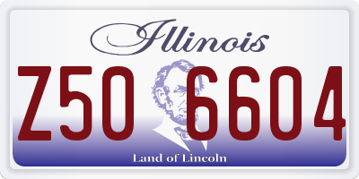 IL license plate Z506604