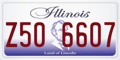 IL license plate Z506607