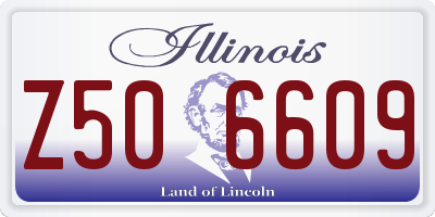 IL license plate Z506609