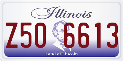 IL license plate Z506613