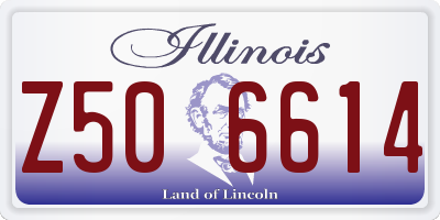 IL license plate Z506614
