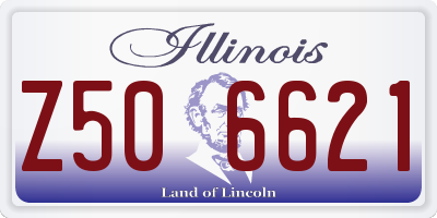 IL license plate Z506621
