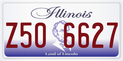 IL license plate Z506627