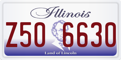 IL license plate Z506630
