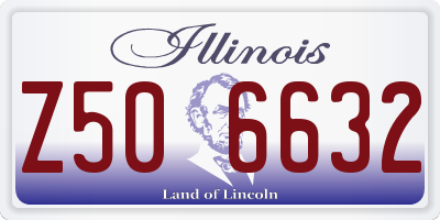 IL license plate Z506632
