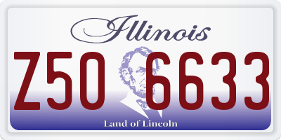 IL license plate Z506633