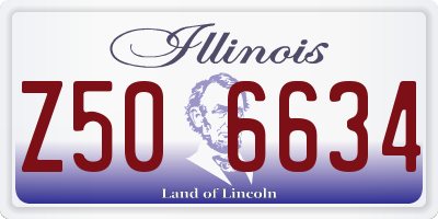 IL license plate Z506634