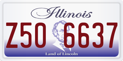 IL license plate Z506637