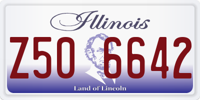IL license plate Z506642