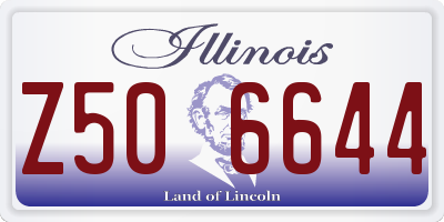 IL license plate Z506644
