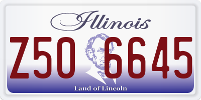 IL license plate Z506645