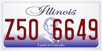 IL license plate Z506649